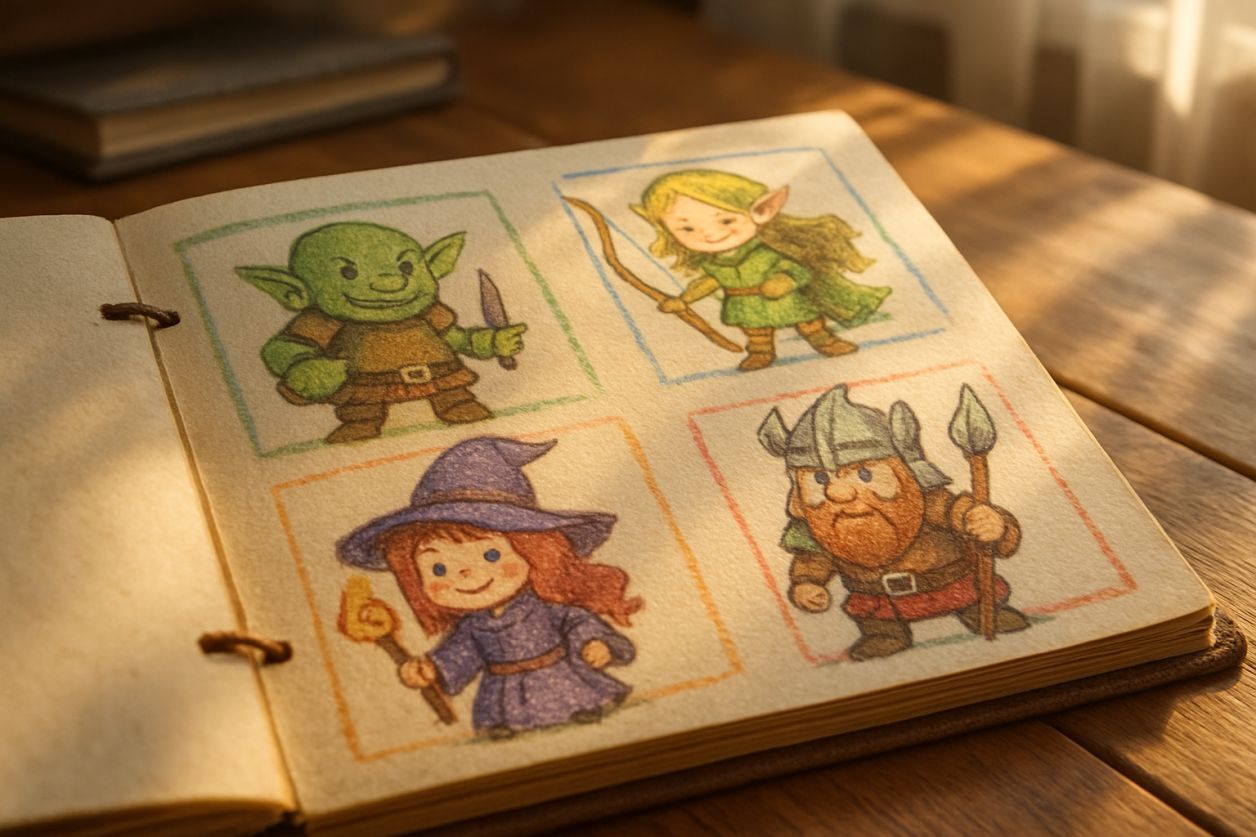 Créer un carnet des héros de la maison