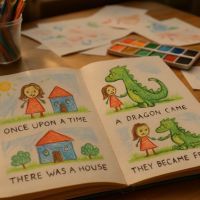 Créer un livre-album fait maison enfant