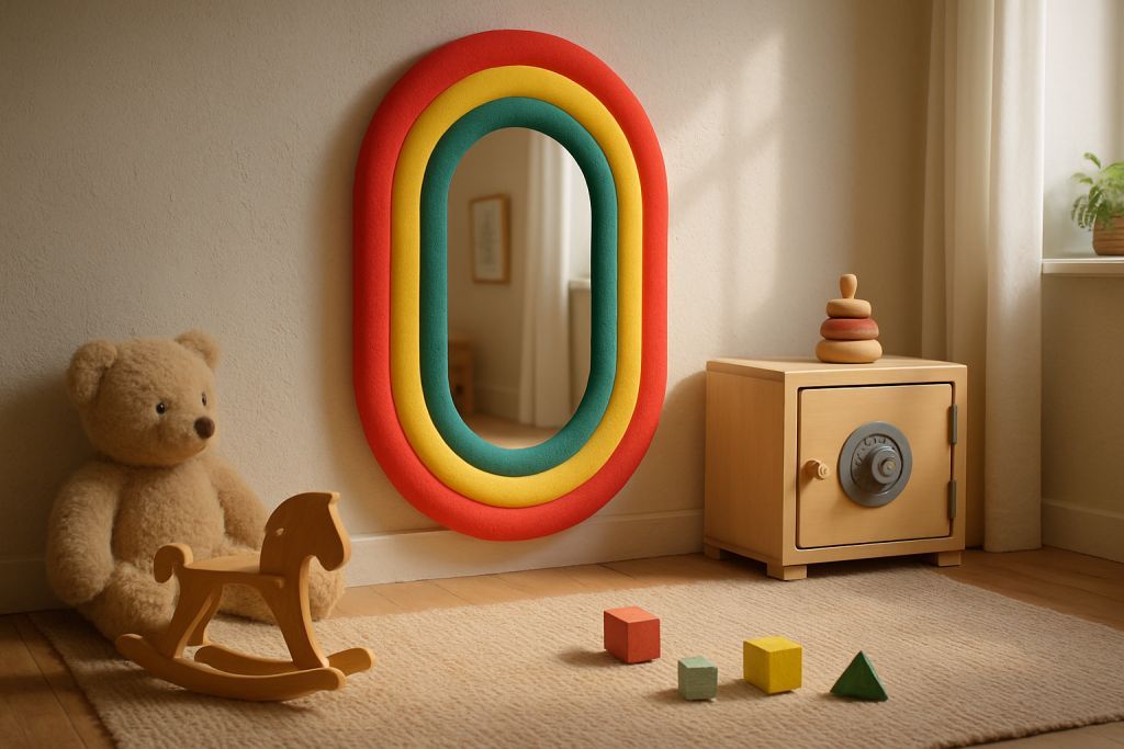 Miroir mural enfant : écrire en s’amusant