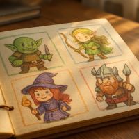 Créer un carnet des héros de la maison