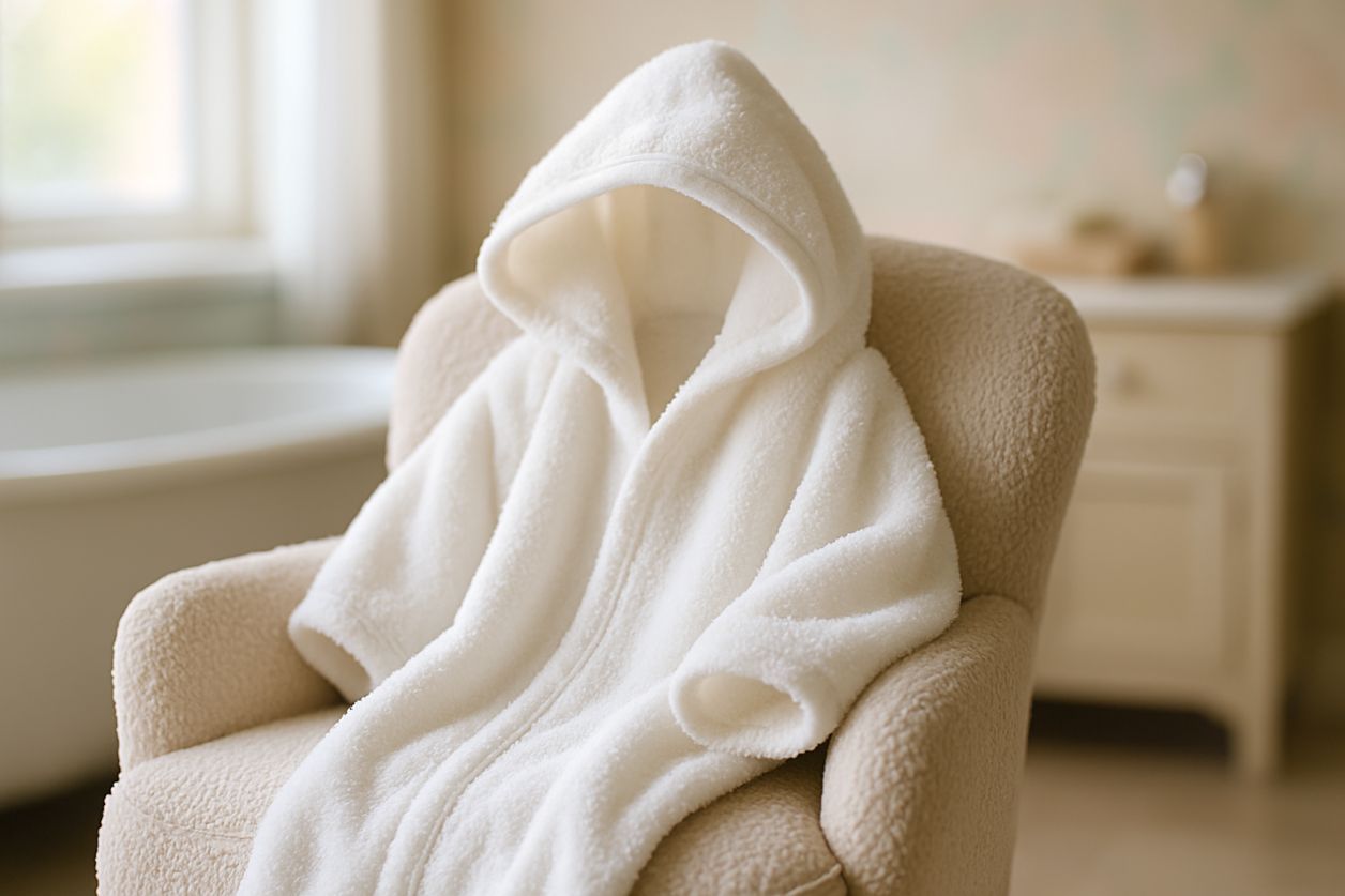 Cape de bain bébé douce et absorbante